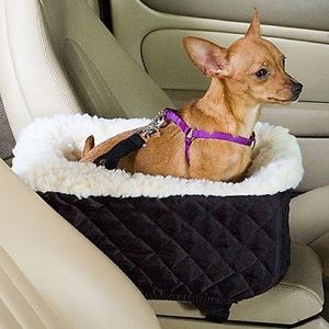 Pet car seat! 🐶 Black pet car seat console